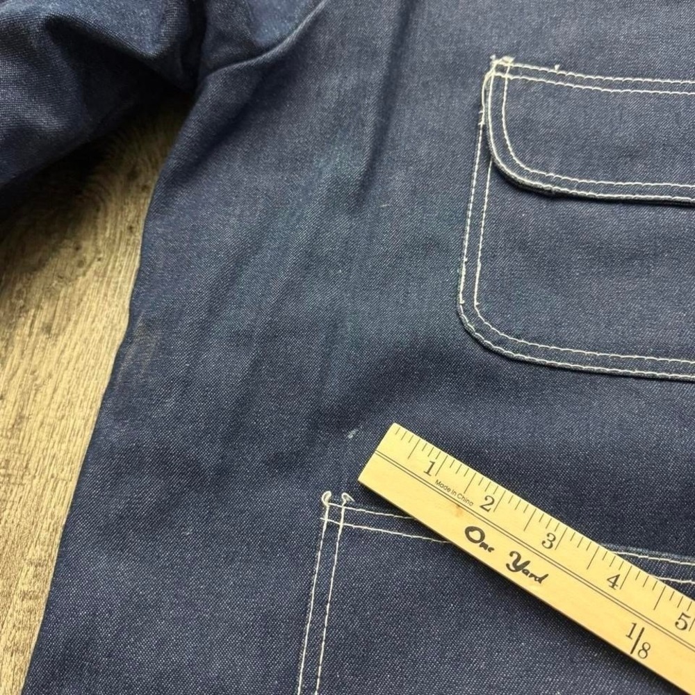 Vintage Bob Barker Blanket Lined Denim Jean Chore Jacket Barn Coat 2XL - Picture 7 of 8